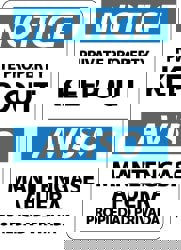 Security & Admittance Sign: Rectangle, 