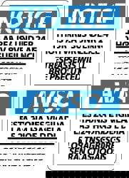 Security & Admittance Sign: Rectangle, 