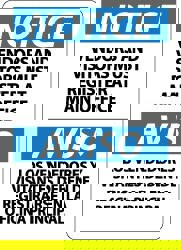 Security & Admittance Sign: Rectangle, 