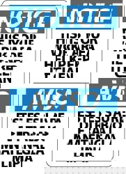 Accident Prevention Sign: Rectangle, 