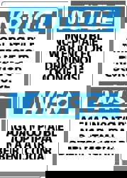 Chemical & Hazardous Material Sign: Rectangle, 