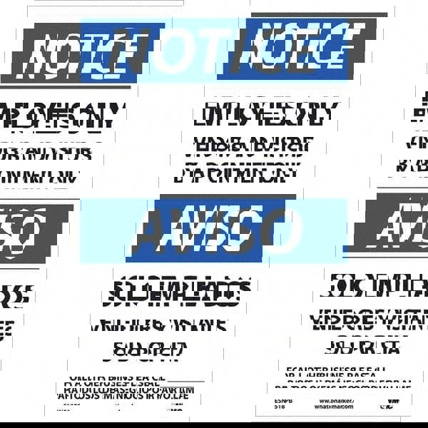 Security & Admittance Label: 