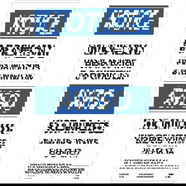 Security & Admittance Label: 14