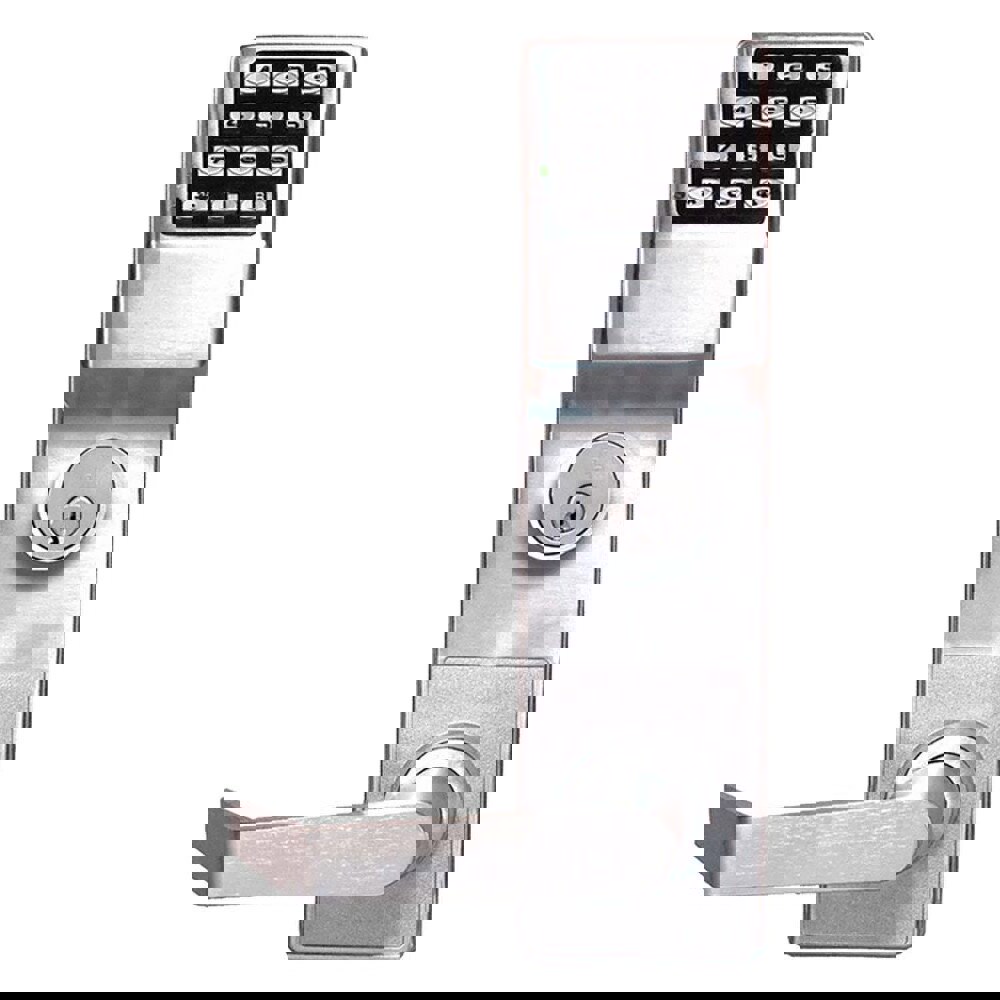 Lever Locksets; Lockset Type: Rim Exit Trim with Keypad ; Key Type: Conventional ; Back Set: 2-3/4 (Inch); Cylinder Type: Conventional ; Material: Metal ; Door Thickness: 1 3/8 - 1 3/4