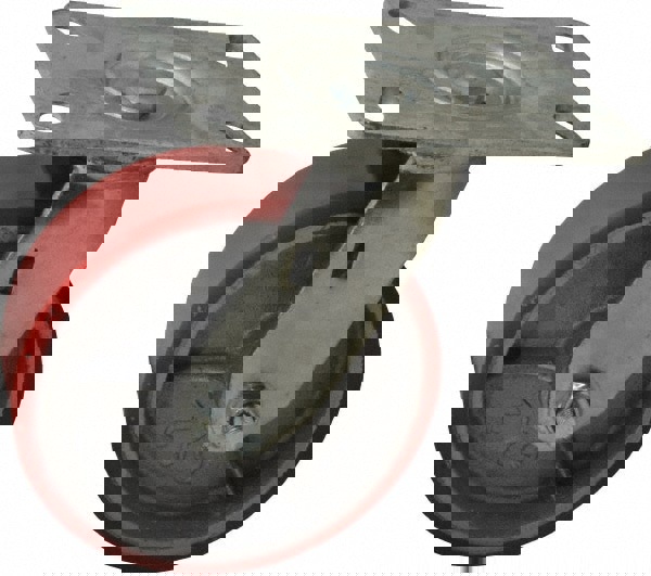 Swivel Top Plate Caster: Polyurethane, 6