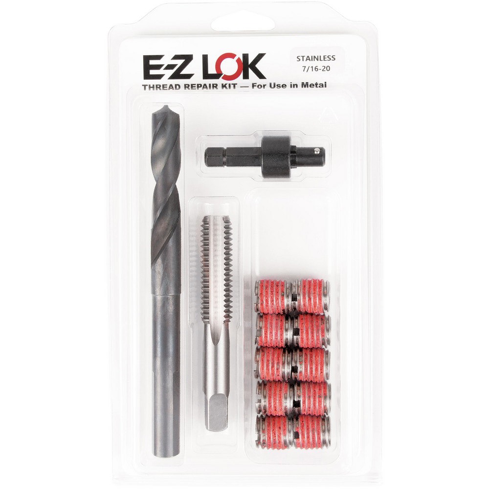 Thread Repair Kits; Kit Type: Thread Repair ; Insert Thread Size (Inch): 7/16-20 ; Includes Drill: Yes ; Includes Tap: Yes ; Includes Installation Tool: Yes ; Includes Tang Removal Tool: No