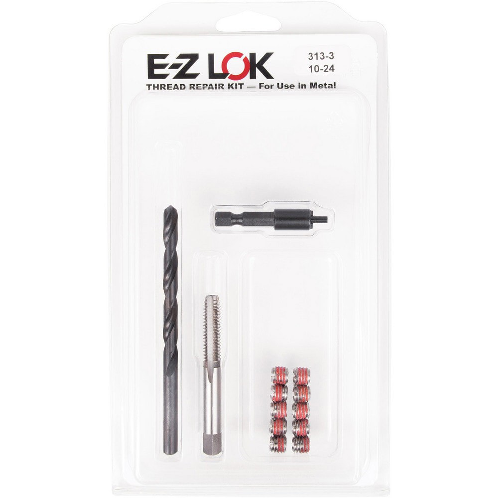 Thread Repair Kits; Kit Type: Thread Repair ; Insert Thread Size (Inch): #10-24 ; Includes Drill: Yes ; Includes Tap: Yes ; Includes Installation Tool: Yes ; Includes Tang Removal Tool: No