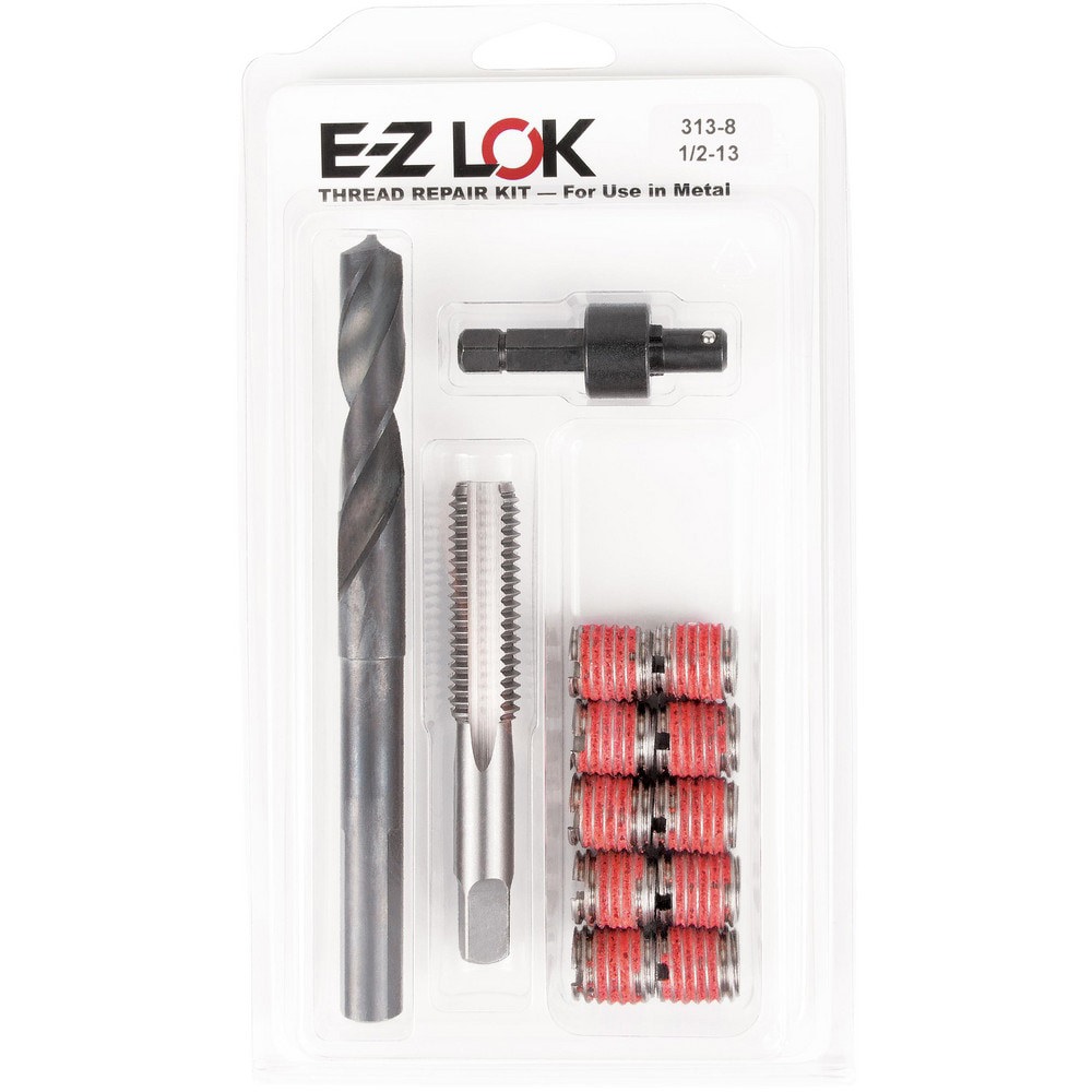 Thread Repair Kits; Kit Type: Thread Repair ; Insert Thread Size (Inch): 1/2-13 ; Includes Drill: Yes ; Includes Tap: Yes ; Includes Installation Tool: Yes ; Includes Tang Removal Tool: No