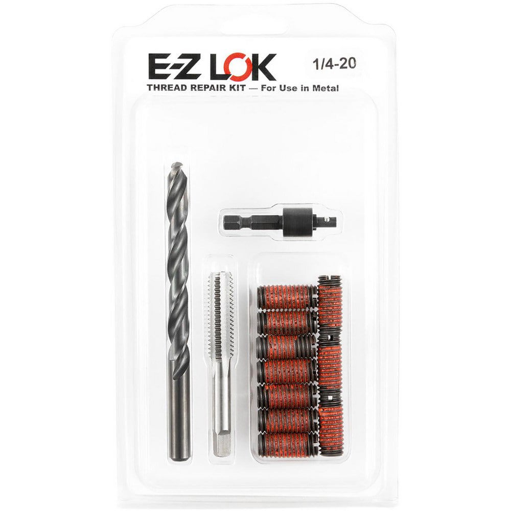 Thread Repair Kits; Kit Type: Thread Repair ; Insert Thread Size (Inch): 1/4-20 ; Includes Drill: Yes ; Includes Tap: Yes ; Includes Installation Tool: Yes ; Includes Tang Removal Tool: No