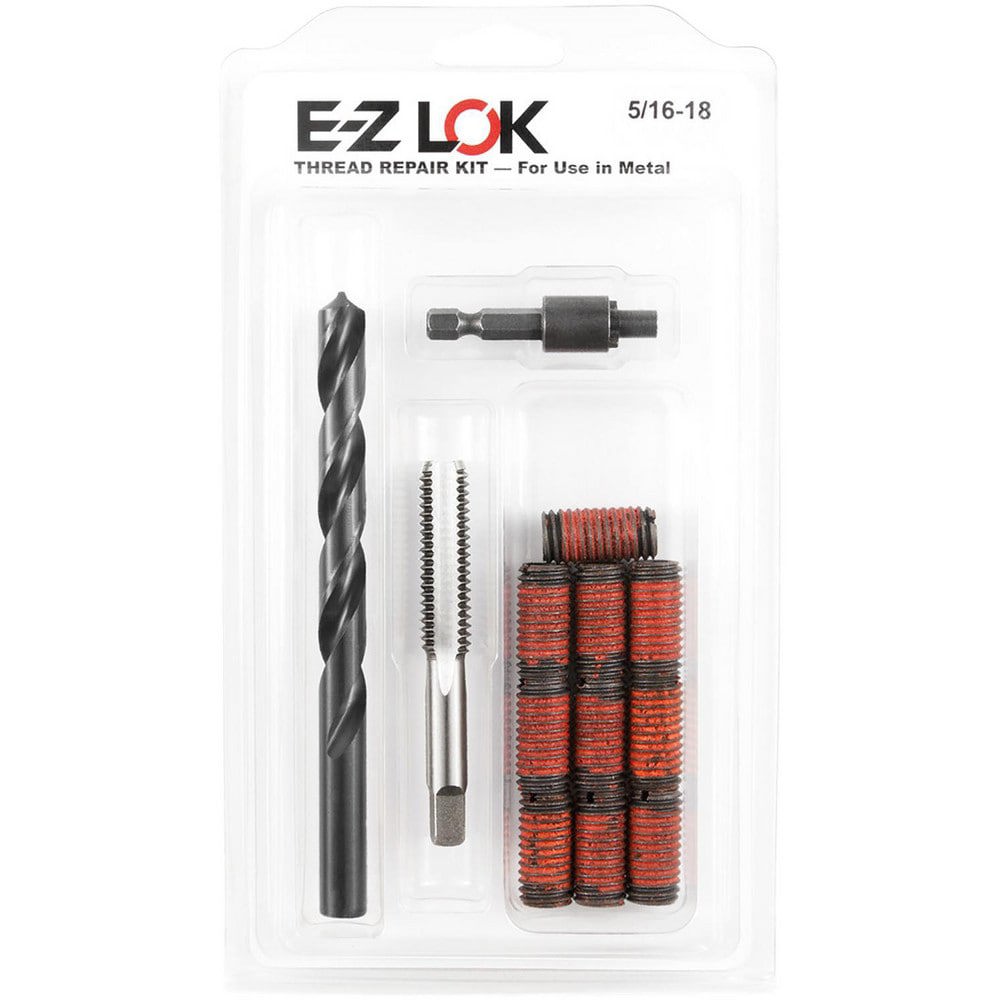 Thread Repair Kits; Kit Type: Thread Repair ; Insert Thread Size (Inch): 5/16-18 ; Includes Drill: Yes ; Includes Tap: Yes ; Includes Installation Tool: Yes ; Includes Tang Removal Tool: No