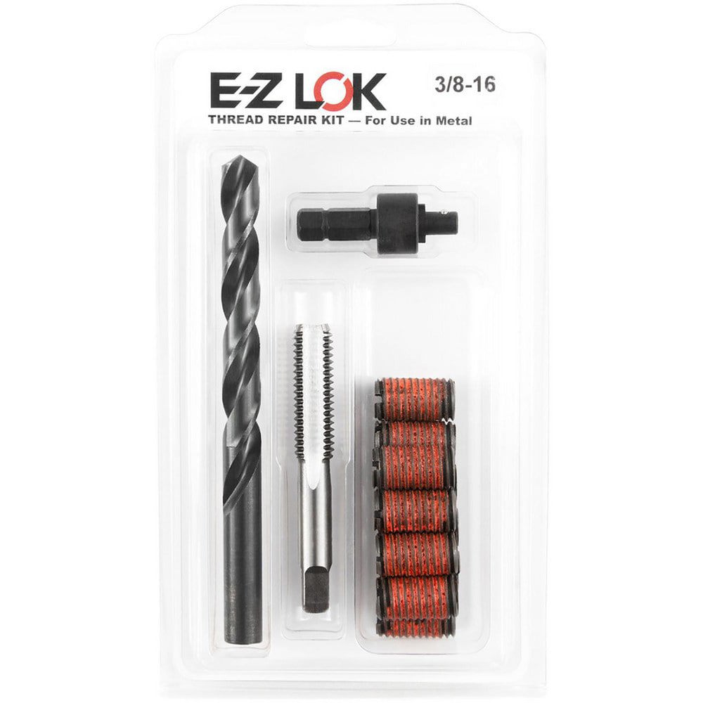 Thread Repair Kits; Kit Type: Thread Repair ; Insert Thread Size (Inch): 3/8-16 ; Includes Drill: Yes ; Includes Tap: Yes ; Includes Installation Tool: Yes ; Includes Tang Removal Tool: No