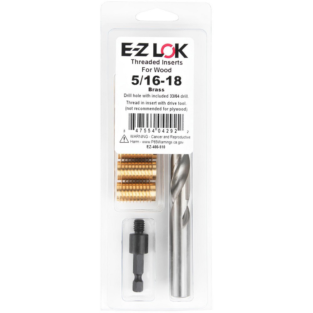 Thread Repair Kits; Kit Type: Thread Repair ; Insert Thread Size (Inch): 5/16-18 ; Includes Drill: Yes ; Includes Tap: No ; Includes Installation Tool: Yes ; Includes Tang Removal Tool: No