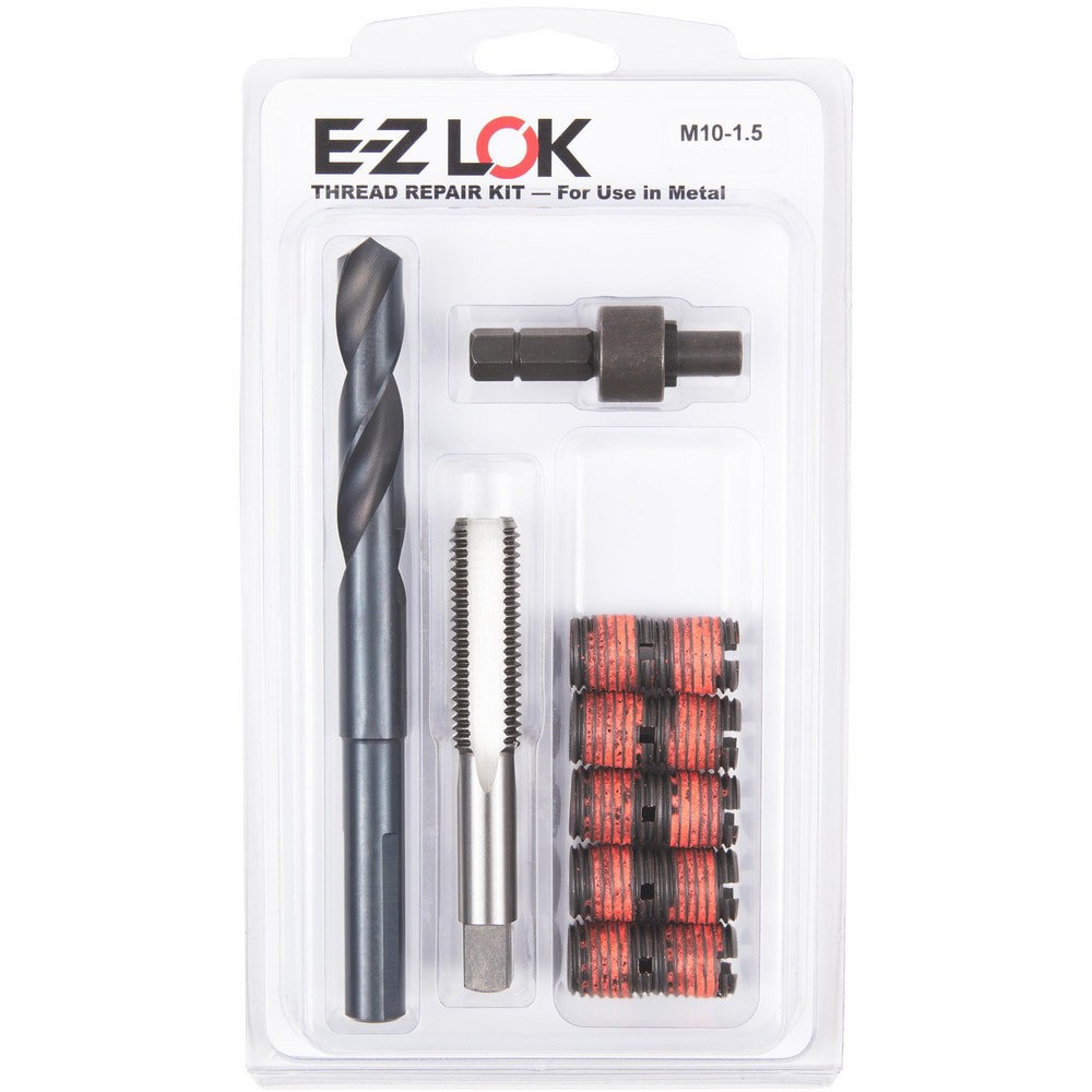 Thread Repair Kits; Kit Type: Thread Repair ; Insert Thread Size (mm): M10x1.5 ; Includes Drill: Yes ; Includes Tap: Yes ; Includes Installation Tool: Yes ; Includes Tang Removal Tool: No