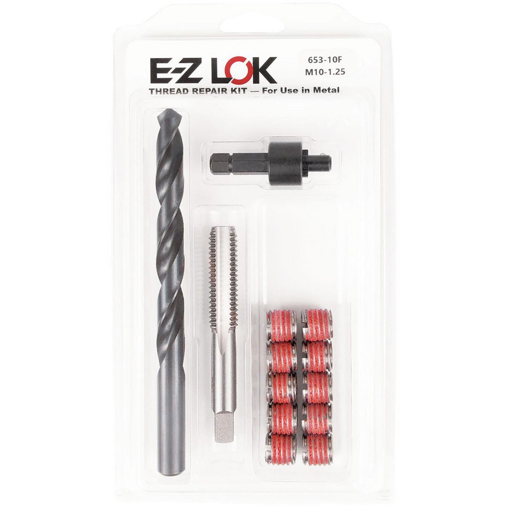 Thread Repair Kits; Kit Type: Thread Repair ; Insert Thread Size (mm): M10x1.25 ; Includes Drill: Yes ; Includes Tap: Yes ; Includes Installation Tool: Yes ; Includes Tang Removal Tool: No
