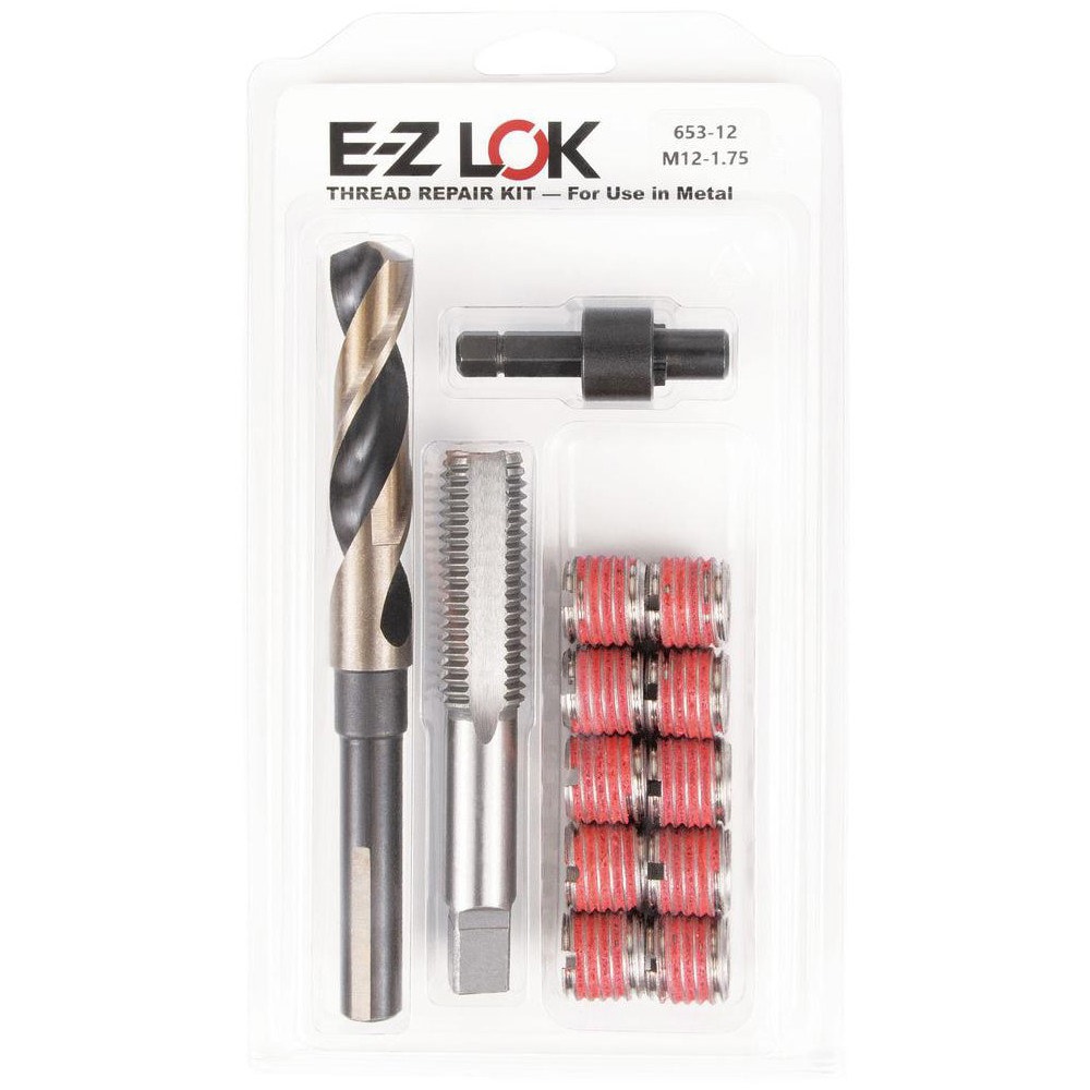 Thread Repair Kits; Kit Type: Thread Repair ; Insert Thread Size (mm): M12x1.75 ; Includes Drill: Yes ; Includes Tap: Yes ; Includes Installation Tool: Yes ; Includes Tang Removal Tool: No