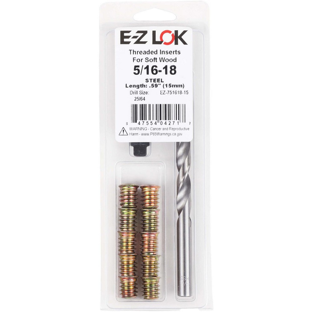 Thread Repair Kits; Kit Type: Threaded Insert ; Insert Thread Size (Inch): 5/16-18 ; Includes Drill: Yes ; Includes Tap: No ; Includes Installation Tool: Yes ; Includes Tang Removal Tool: No