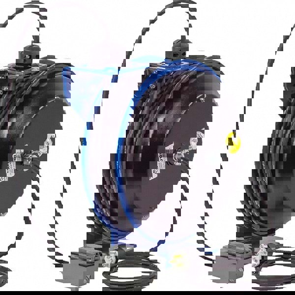 Cord & Cable Reel: 12 AWG, 50' Long, Duplex Outlet Box with GFCI End