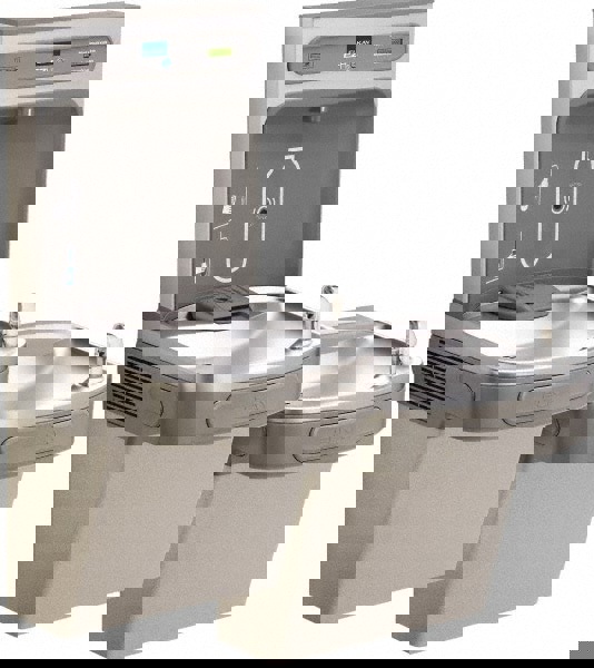 Floor Standing Water Cooler & Fountain: 8 GPH Cooling Capacity