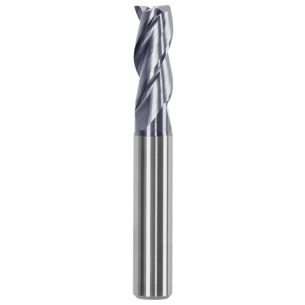 Square End Mill: 3 Flutes, Solid Carbide