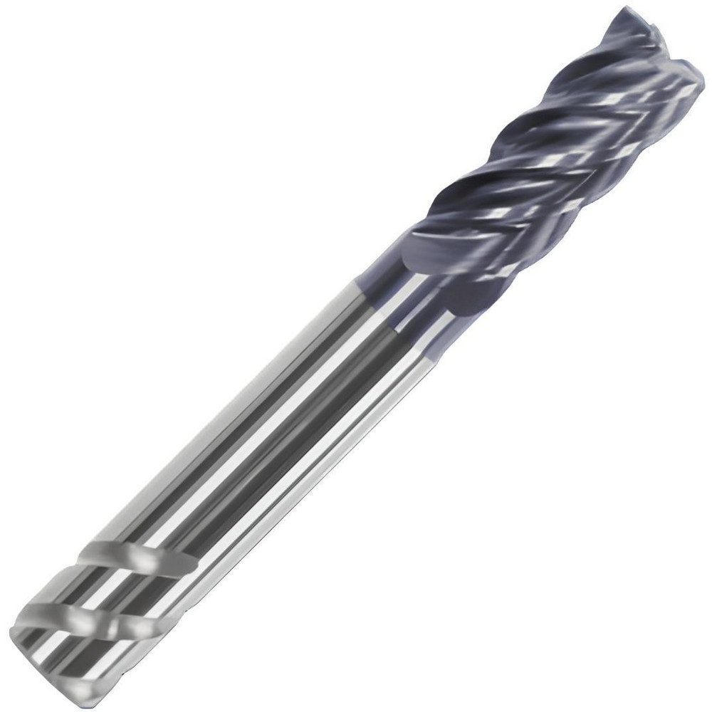 Corner Chamfer End Mill: 25 mm Dia, 45 mm LOC, 5 Flutes, 0.7 mm Chamfer Width, Solid Carbide