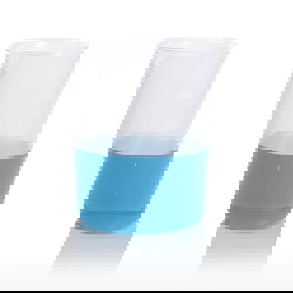 Graduated Beaker: 4000.000 mL, Polypropylene, 1000 mL Graduation