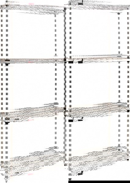 Eagle MHC - Starter Unit Wire Shelving: 800 lb Shelf Capacity, 4 Shelves