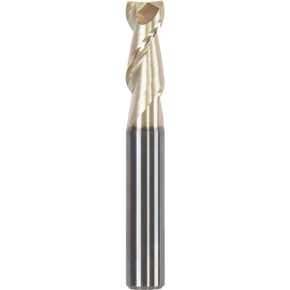 Corner Chamfer End Mill: 20 mm Dia, 38 mm LOC, 2 Flutes, 0.2 mm Chamfer Width, Solid Carbide