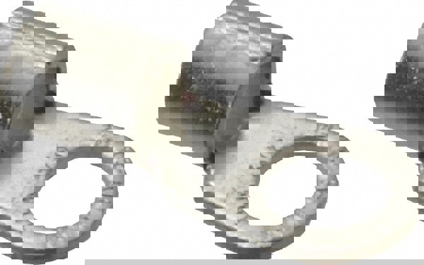 Circular Ring Terminal: Non-Insulated, 4 AWG, Crimp Connection