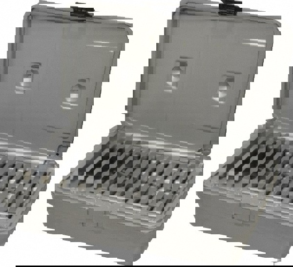 Angle Block Sets; Minimum Angle Included: 0.25 ; Maximum Angle Included: 30.00 ; Overall Length: 3.00 ; Overall Thickness: 0.2500in ; Material: Steel ; Includes: Shop-Hardened & Molded Case