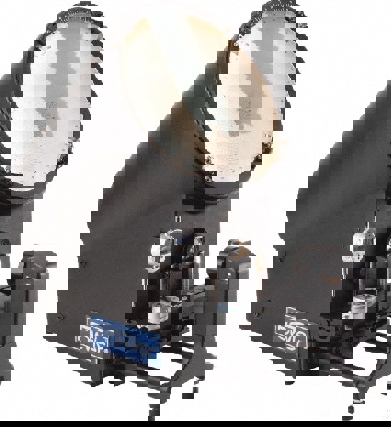 Optical Comparators & Profile Projectors; Image Type: Erect ; Orientation: Horizontal ; Magnification: 10x ; Screen Diameter (Inch): 12 ; Y-Axis Stage Travel Range (Inch): 2-1/2 ; Resolution (mm): 0.01