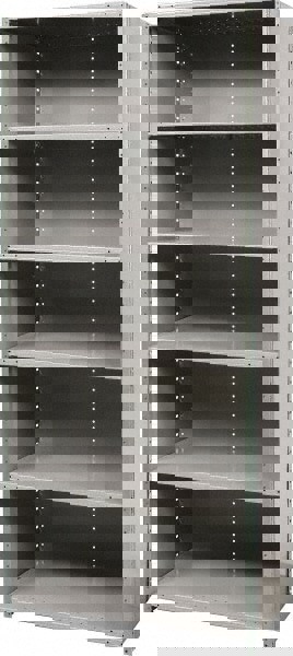 6 Shelf, 800 Lb. Capacity, Free Standing Closed Shelving