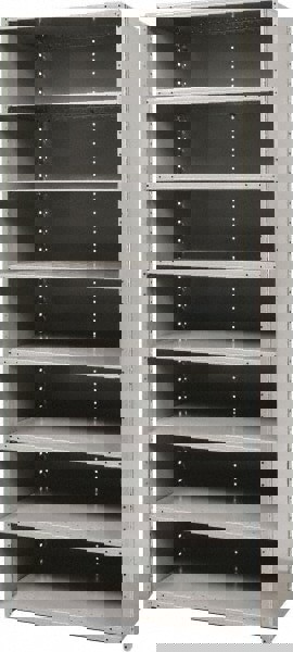 8 Shelf, 800 Lb. Capacity, Free Standing Closed Shelving