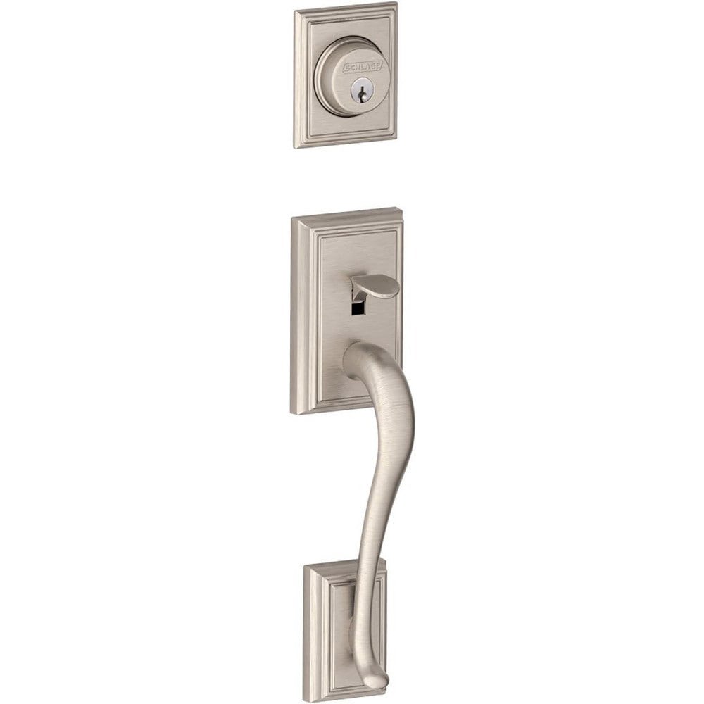 Handlesets; Type: Handlesets ; Material: Metal ; Door Thickness: 1-5/8 - 1-3/4 ; For Use With: F Series Residential Handlesets ; Minimum Order Quantity: 1.000 ; Finish Coating: Satin Nickel