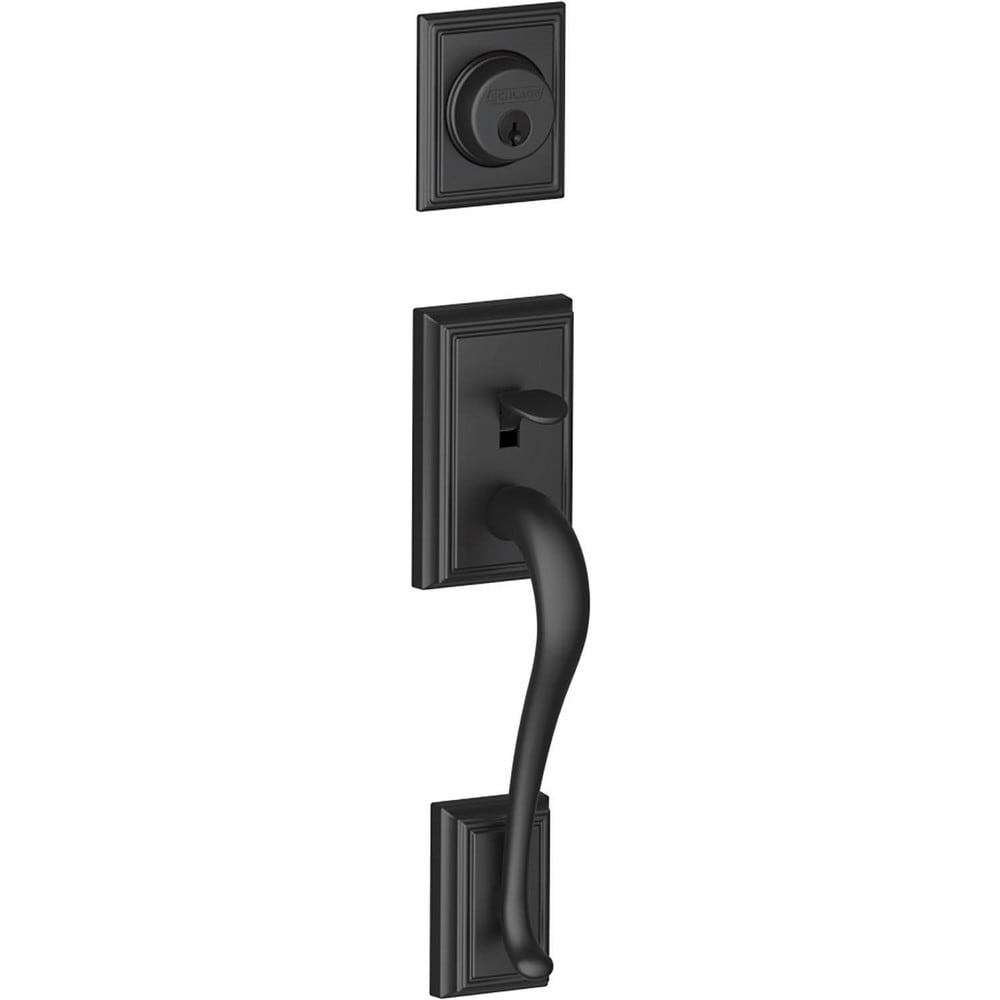 Handlesets; Type: Handlesets ; Material: Metal ; Door Thickness: 1-5/8 - 1-3/4 ; For Use With: F Series Residential Handlesets ; Minimum Order Quantity: 1.000 ; Finish Coating: Black