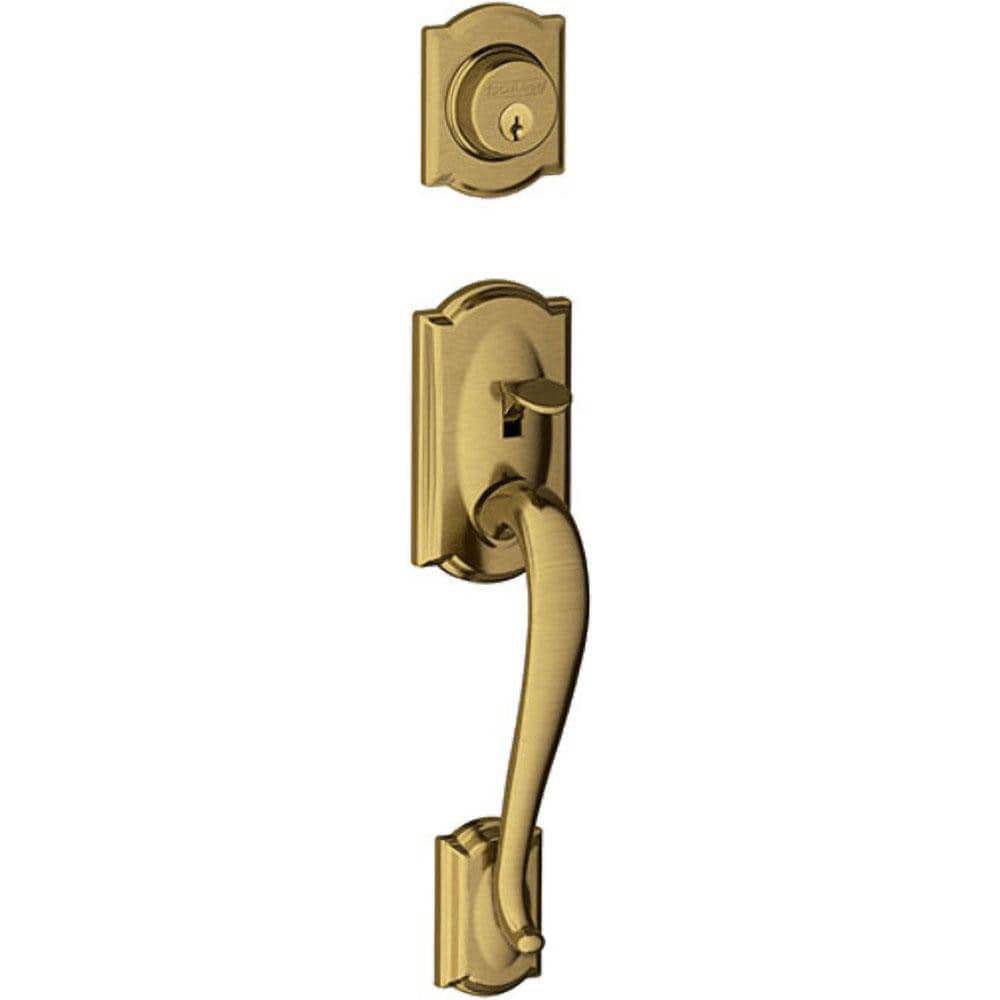 Handlesets; Type: Handlesets ; Material: Metal ; Door Thickness: 1-5/8 - 1-3/4 ; For Use With: F Series Residential Handlesets ; Minimum Order Quantity: 1.000 ; Finish Coating: Satin Brass