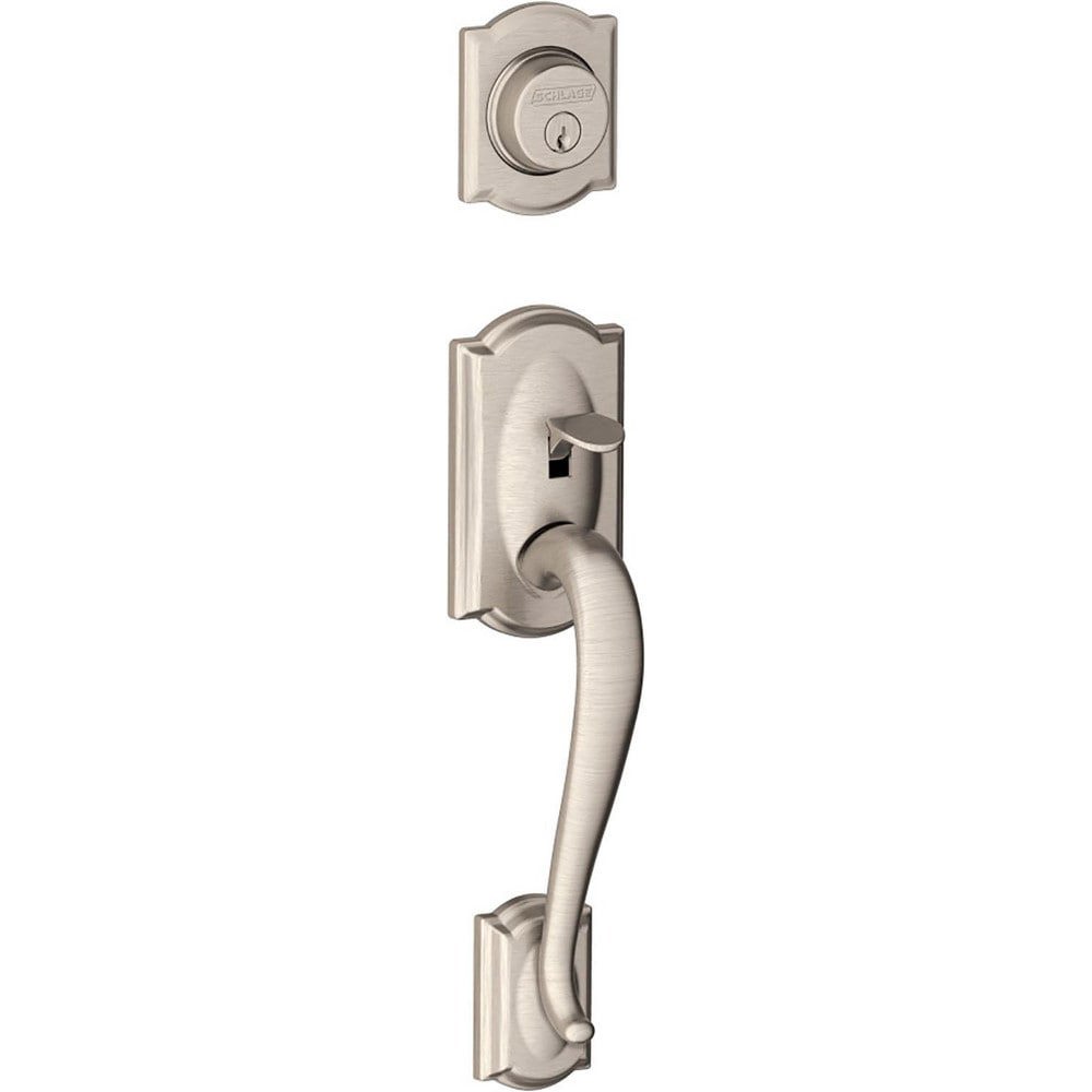 Handlesets; Type: Handlesets ; Material: Metal ; Door Thickness: 1-5/8 - 1-3/4 ; For Use With: F Series Residential Handlesets ; Minimum Order Quantity: 1.000 ; Finish Coating: Satin Nickel