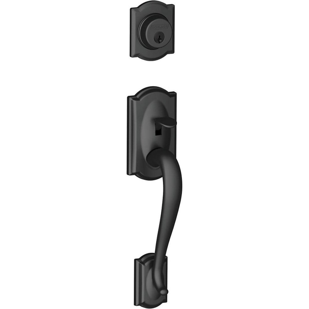 Handlesets; Type: Handlesets ; Material: Metal ; Door Thickness: 1-5/8 - 1-3/4 ; For Use With: F Series Residential Handlesets ; Minimum Order Quantity: 1.000 ; Finish Coating: Black