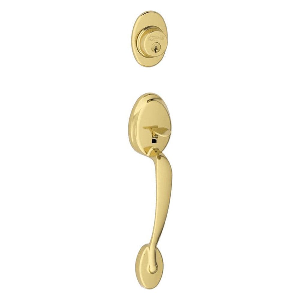 Handlesets; Type: Handlesets ; Material: Metal ; Door Thickness: 1-5/8 - 1-3/4 ; For Use With: F Series Residential Handlesets ; Minimum Order Quantity: 1.000 ; Finish Coating: Bright Brass