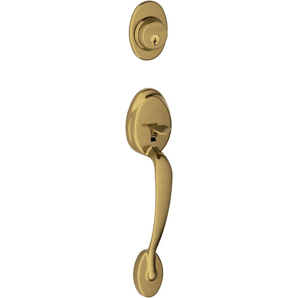 Handlesets; Type: Handlesets ; Material: Metal ; Door Thickness: 1-5/8 - 1-3/4 ; For Use With: F Series Residential Handlesets ; Minimum Order Quantity: 1.000 ; Finish Coating: Satin Brass