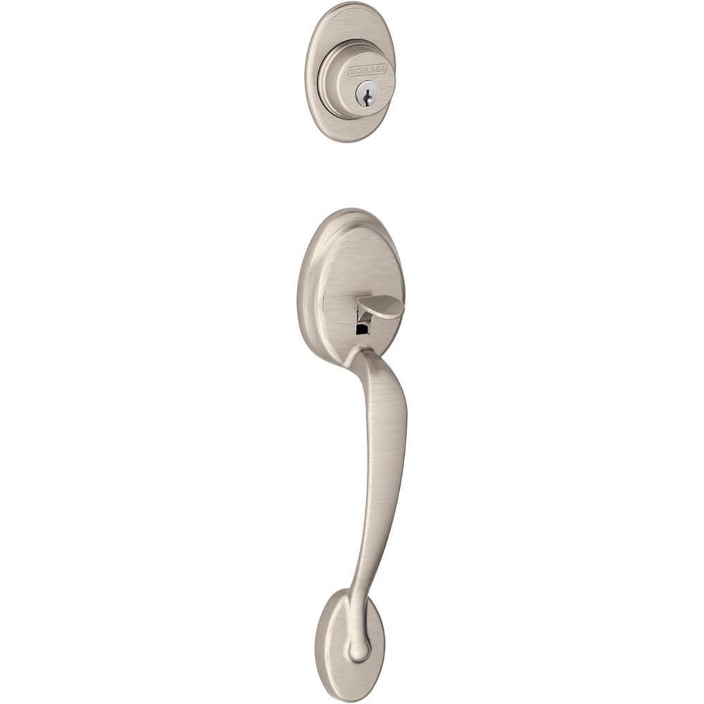 Handlesets; Type: Handlesets ; Material: Metal ; Door Thickness: 1-5/8 - 1-3/4 ; For Use With: F Series Residential Handlesets ; Minimum Order Quantity: 1.000 ; Finish Coating: Satin Nickel