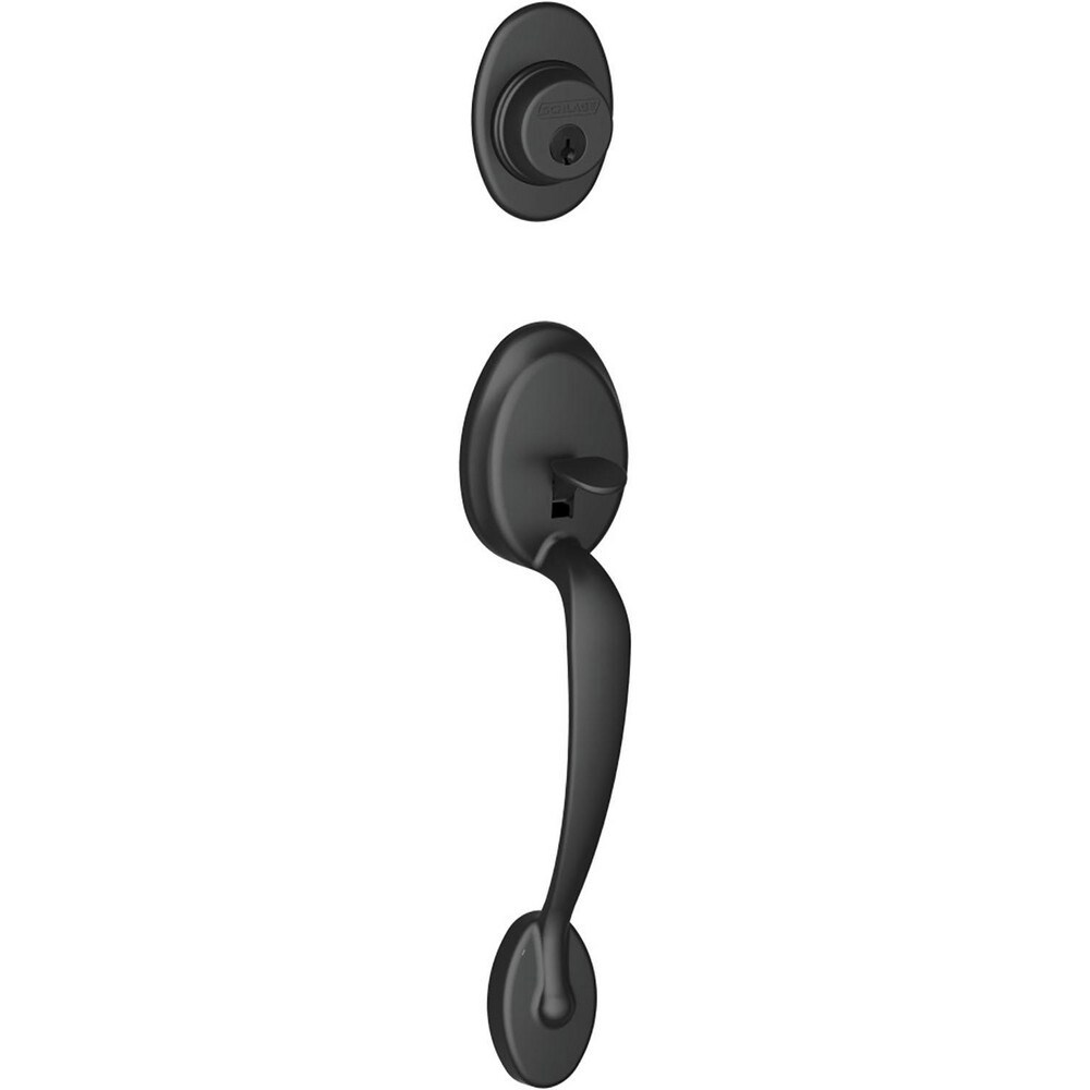 Handlesets; Type: Handlesets ; Material: Metal ; Door Thickness: 1-5/8 - 1-3/4 ; For Use With: F Series Residential Handlesets ; Minimum Order Quantity: 1.000 ; Finish Coating: Black