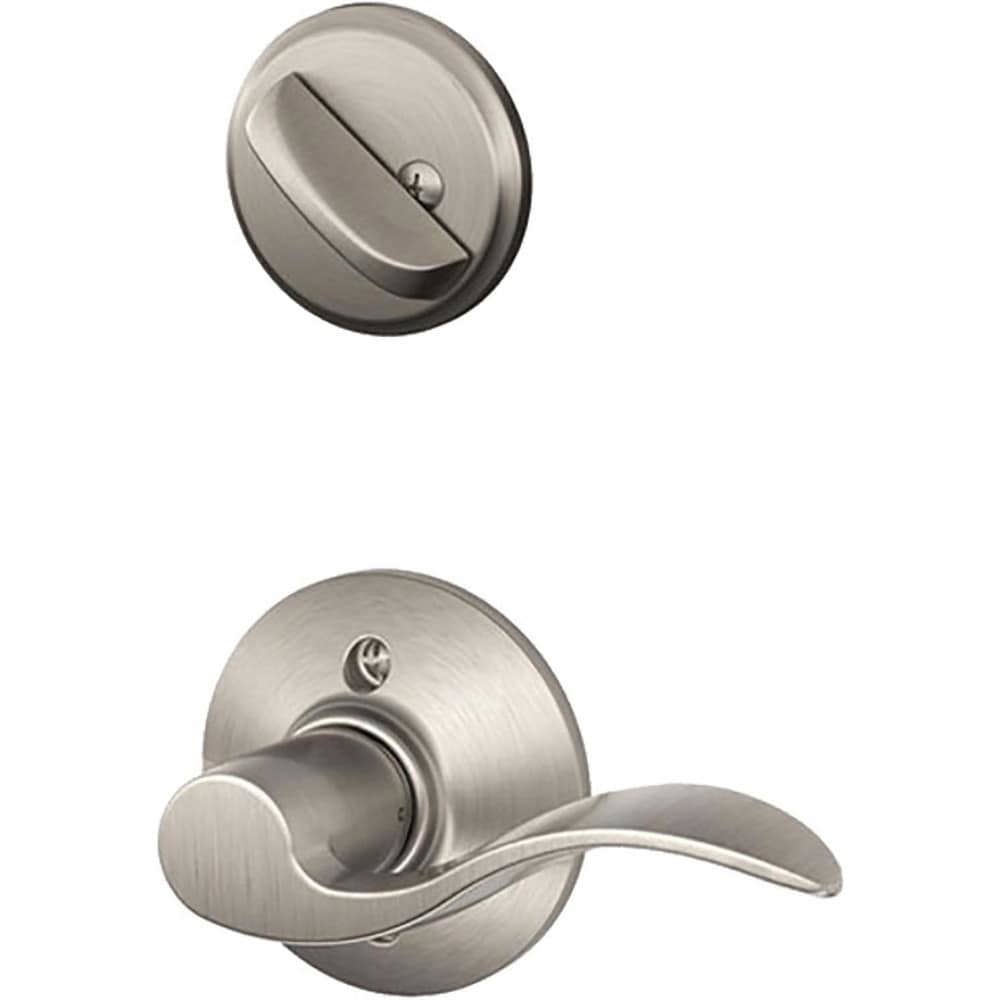 Handlesets; Type: Handlesets ; Material: Metal ; Door Thickness: 1-5/8 - 1-3/4 ; For Use With: F Series Residential Handlesets ; Minimum Order Quantity: 1.000 ; Finish Coating: Satin Nickel