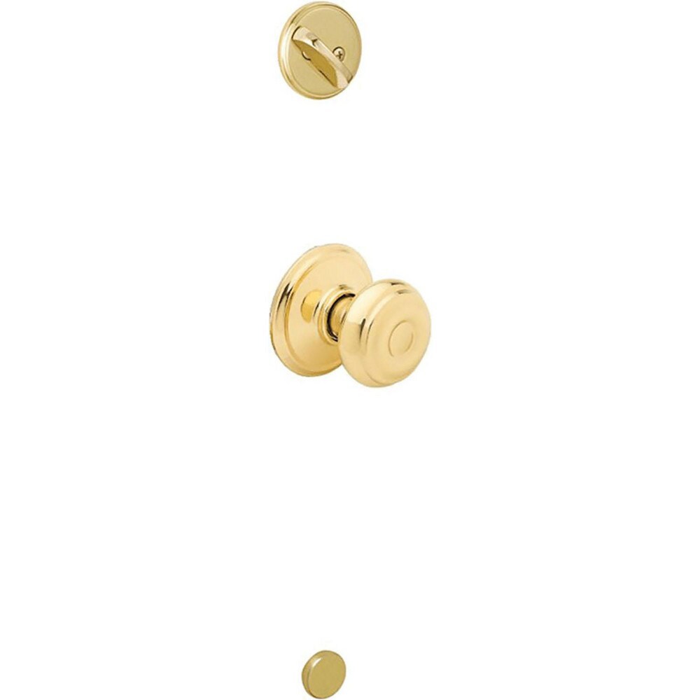 Handlesets; Type: Handlesets ; Material: Metal ; Door Thickness: 1-5/8 - 1-3/4 ; For Use With: F Series Residential Handlesets ; Minimum Order Quantity: 1.000 ; Finish Coating: Bright Brass