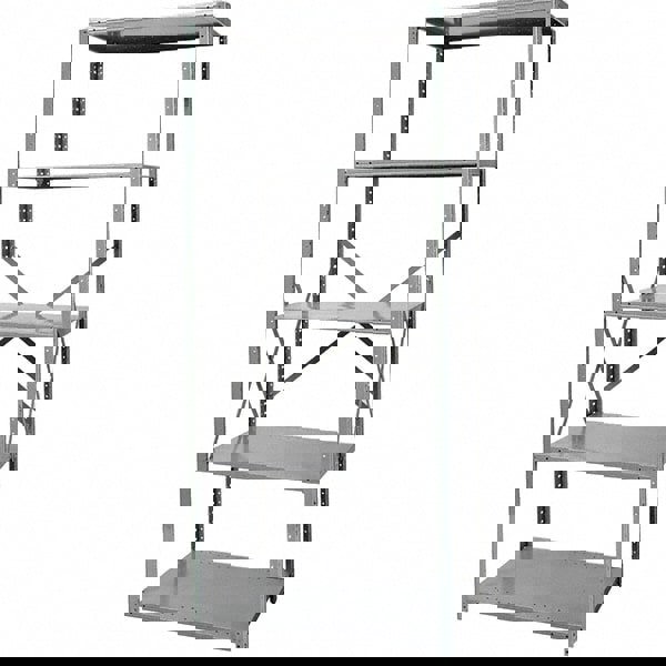 14 Gauge Industrial Free Standing Shelving: