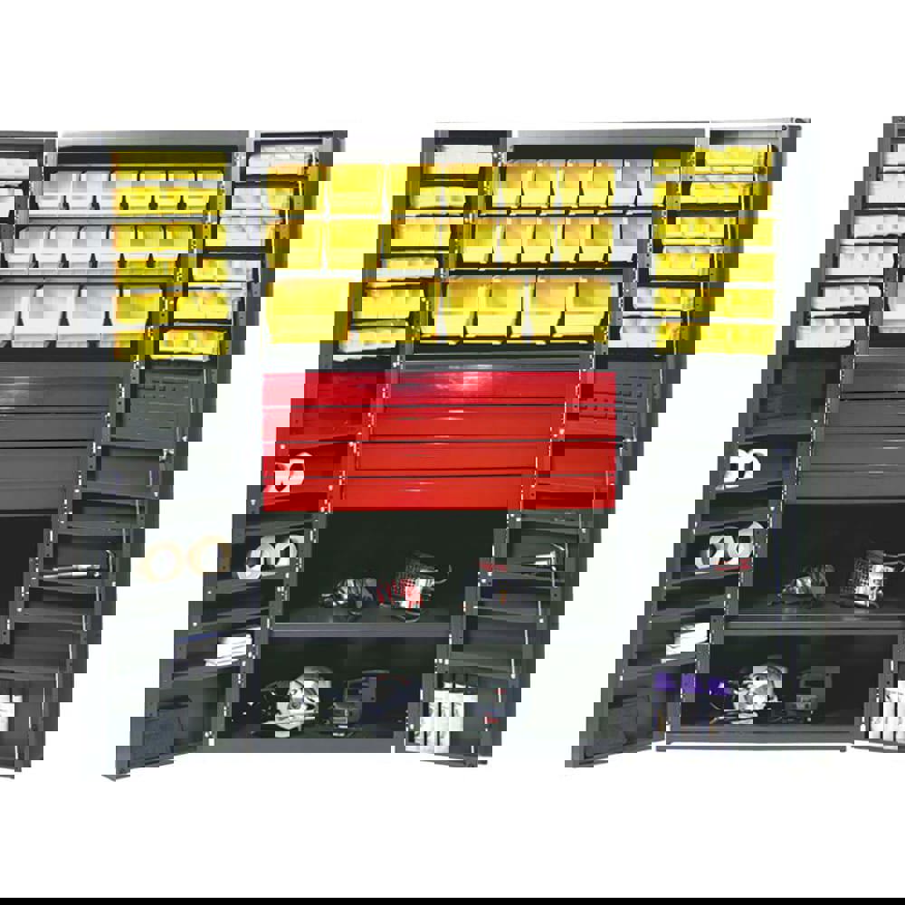 Storage Cabinets; Cabinet Type: Drawer Bin; Storage ; Cabinet Material: Steel ; Width (Inch): 36in ; Depth (Inch): 24in ; Cabinet Door Style: Hinged ; Height (Inch): 72in