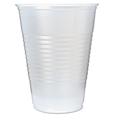 CUP,PLASTIC,RIBBD,16OZ,TR
