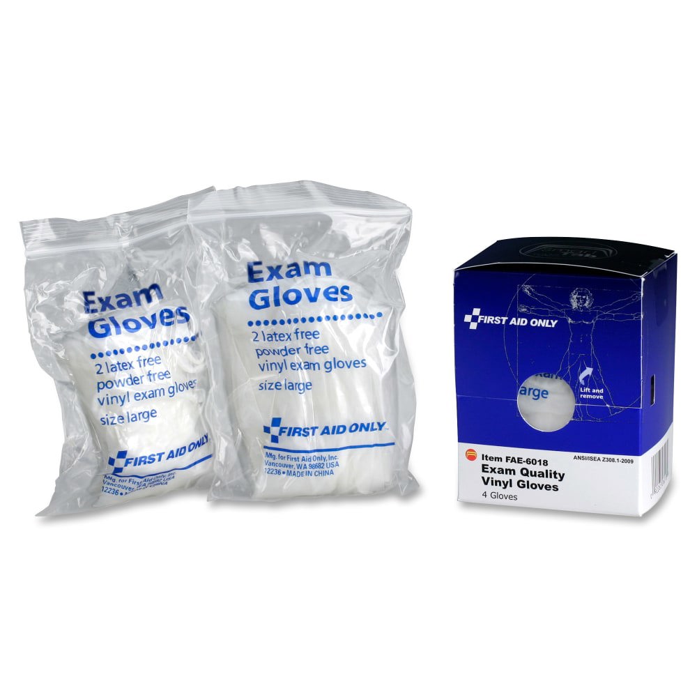 Disposable Gloves: Size Large, 2 mil, Nitrile