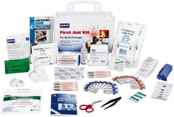 Multipurpose/Auto/Travel First Aid Kit: 110 Pc, for 25 People