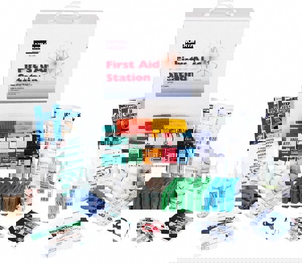 Industrial First Aid Kit: 493 Pc, for 15
