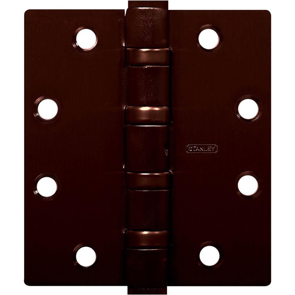 Commercial Hinges; Mount Type: Full-Mortise ; Hinge Material: Steel ; Length (Inch): 4-1/2 ; Finish: Dark Bronze ; Door Leaf Height (Decimal Inch): 4.5000 ; Door Leaf Width (Decimal Inch): 2.2500
